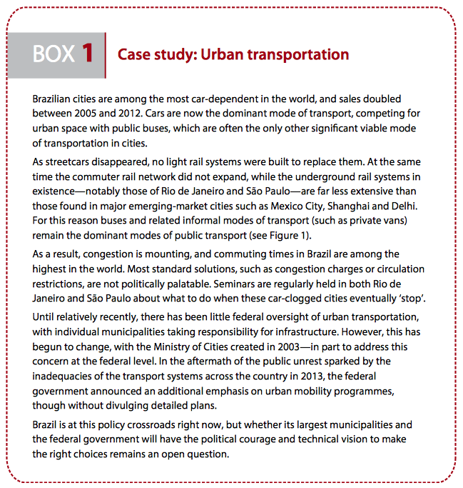 Case study: Urban transportation 