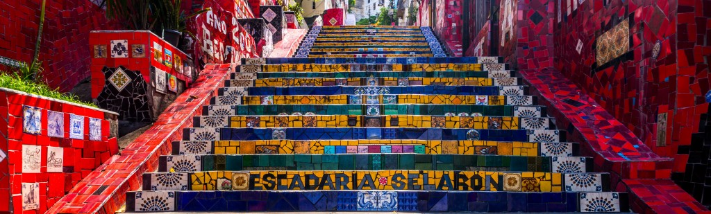 Escadaria Selaron Rio de Janeiro Brazil crop